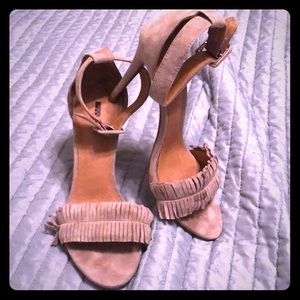 Mariko Fringe suede sandal